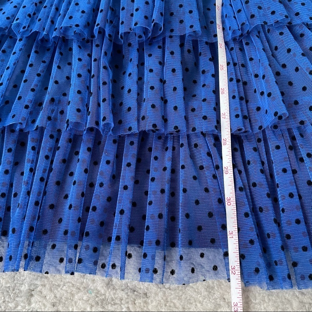 Ravasa & Vanessa Trendol Blue & Black Dot Dress Medium - Picture 7 of 14